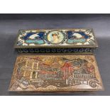 A Macfarlane, Lang & Co's Biscuits & Cakes rectangular tin decorated in an Art Nouveau Oriental