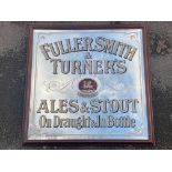 A Fuller, Smith & Turner's Ales & Stout of Chiswick, brewery advertising mirror, 40 1/2 x 41 1/2".