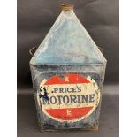 A Price's Motorine 'E' grade five gallon pyramid can.