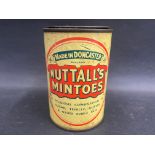 A Nuttall's Mintoes cylindrical tin of small size, 4 1/2" h.