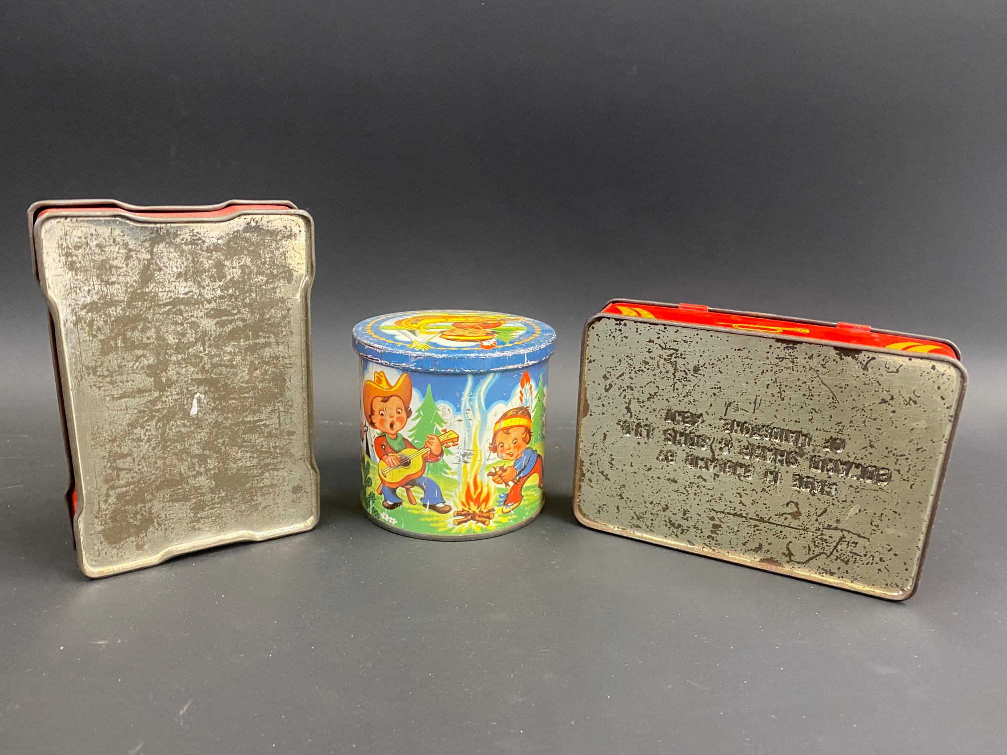 A Blue Bird Confectionery tin decorated with stylised children playing cowboys and indians, a - Image 2 of 3