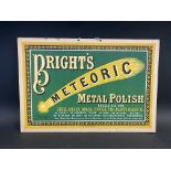 A Victorian showcard advertising Bright's Meteoric Metal Polish, by Waterlow & Sons Limited, 18 x