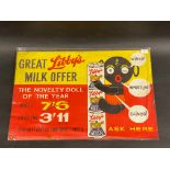 A Libby's Evaporated Milk pictorial advertising poster, promoting a novelty doll, 14 x 9 1/2".