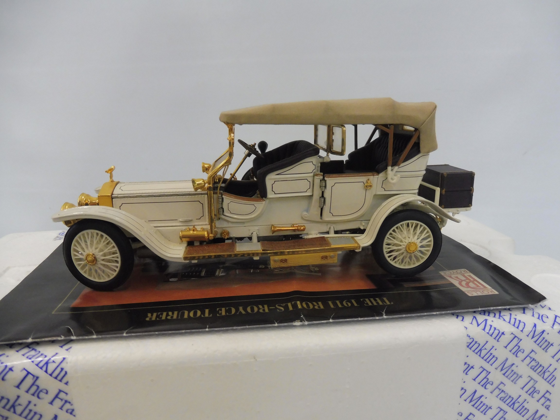 A cased Franklin Mint model of a 1911 Rolls-Royce. - Bild 4 aus 5