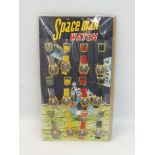 A superb example of a circa 1960s Made in Japan, set of 12 space watches on original trade card.