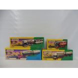Four boxed Corgi Classics die-cast models from 'The Showmans Range', Pat Collins Fair and Silcock'