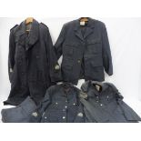 A quantity of 1950s/60s RAF uniforms, tunics and trousers.