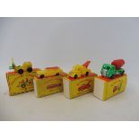 Four boxed Made in Hong Kong early polythene miniatures, a concrete mixer, a breakdown truck, a