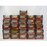 26 boxed Exclusive First Edition double decker buses.