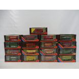 17 boxed Exclusive First Edition double decker buses.