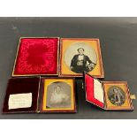 Three daguerreotypes.