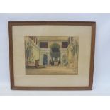 F.H. SHEPHERD - Santa Chiana, Verona, watercolour, Beaux Arts Gallery label to verso, 21 x 17".