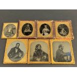 Seven daguerreotypes.