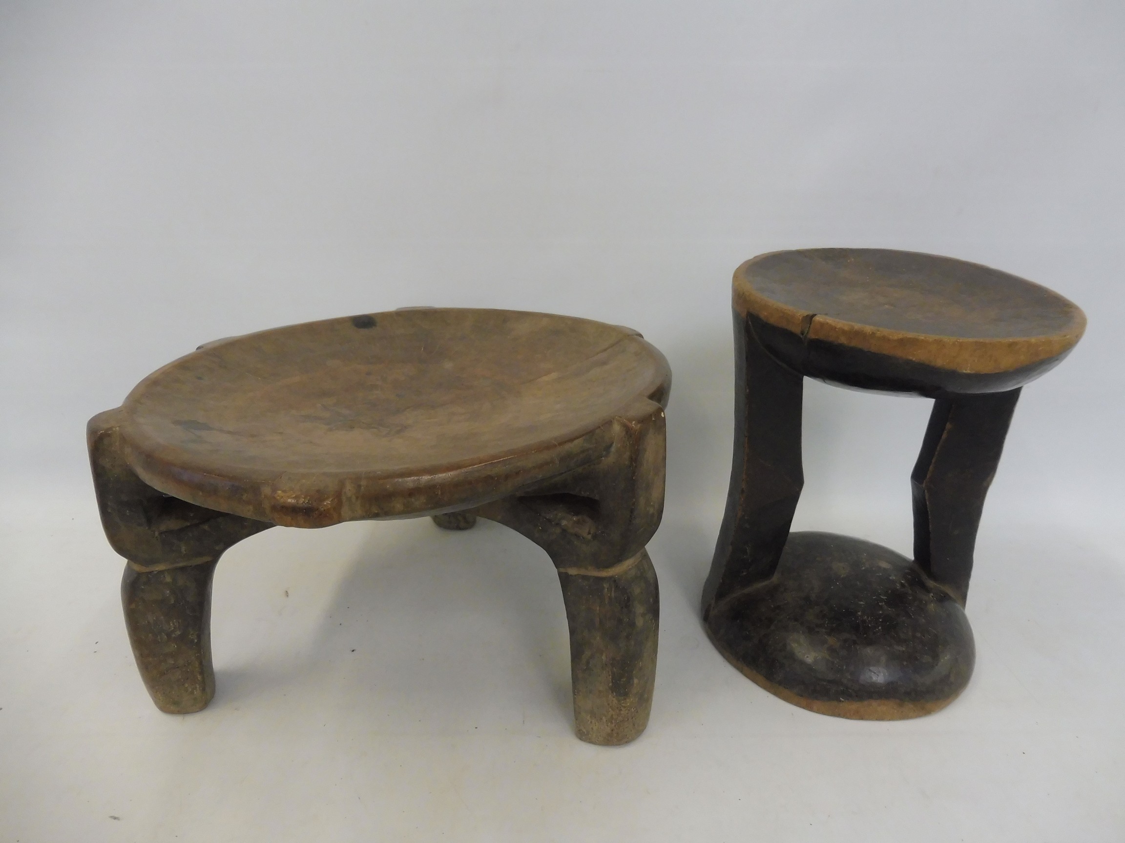 Two 19th Century tribal stools.