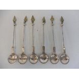 A selection of Norwegian silver spoons.
