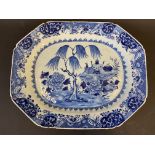 A 19th Century Chinese blue and white platter.