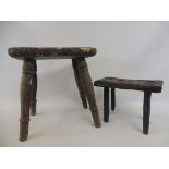 Two country stools.