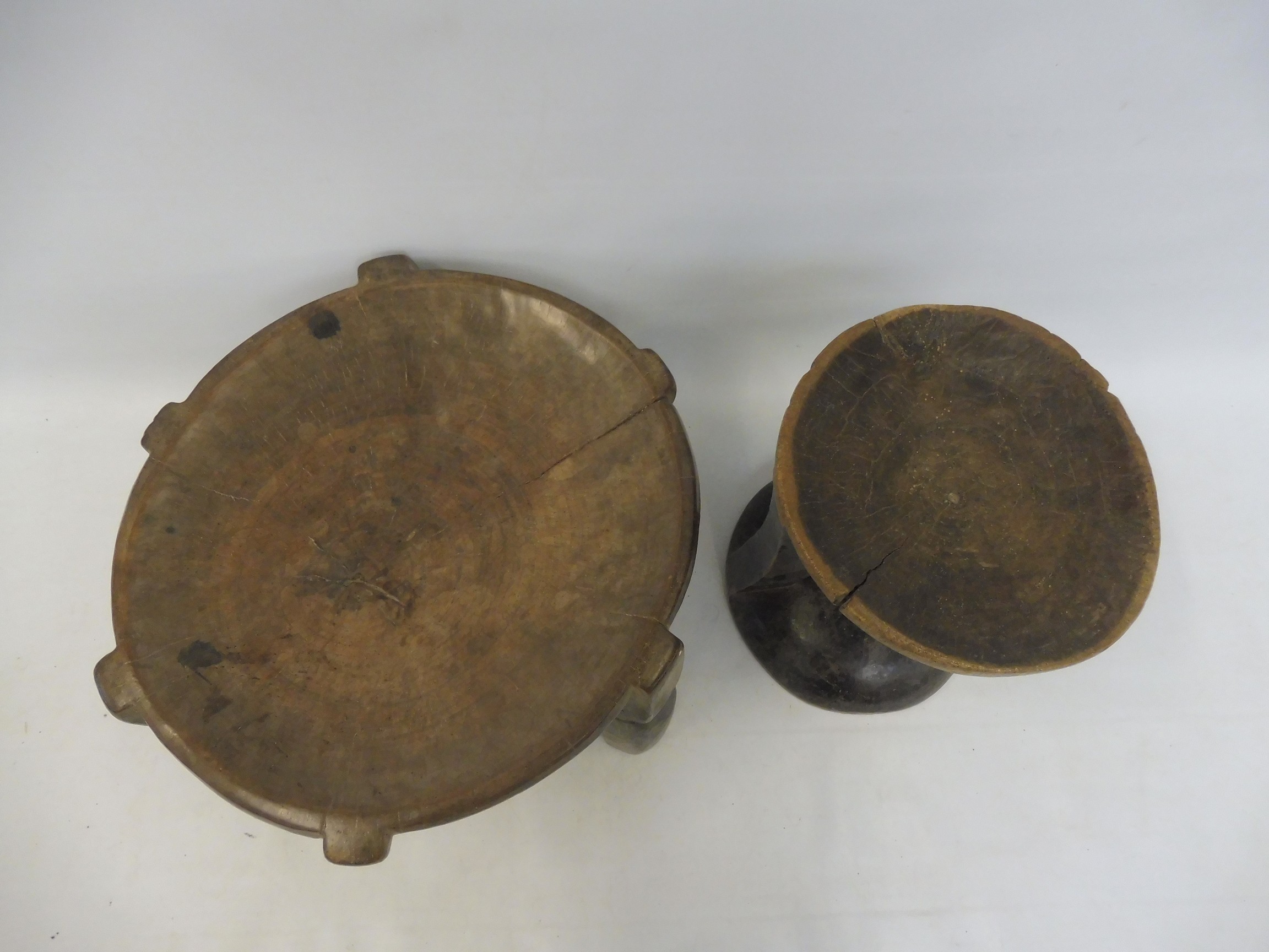 Two 19th Century tribal stools. - Image 3 of 11