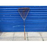A Hardy Bros. Ltd bamboo collapsible landing net, overall length 46".