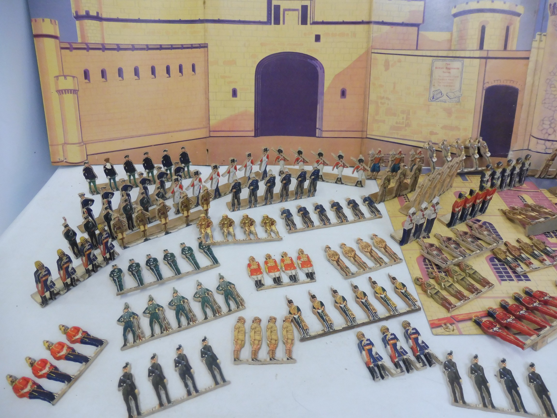 A circa 1950s Waddy Production British Regiments Series of four fold out forts with soldiers. - Image 2 of 6