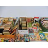 A large quantity of adult 1950s and 1960s books some with dust jackets.