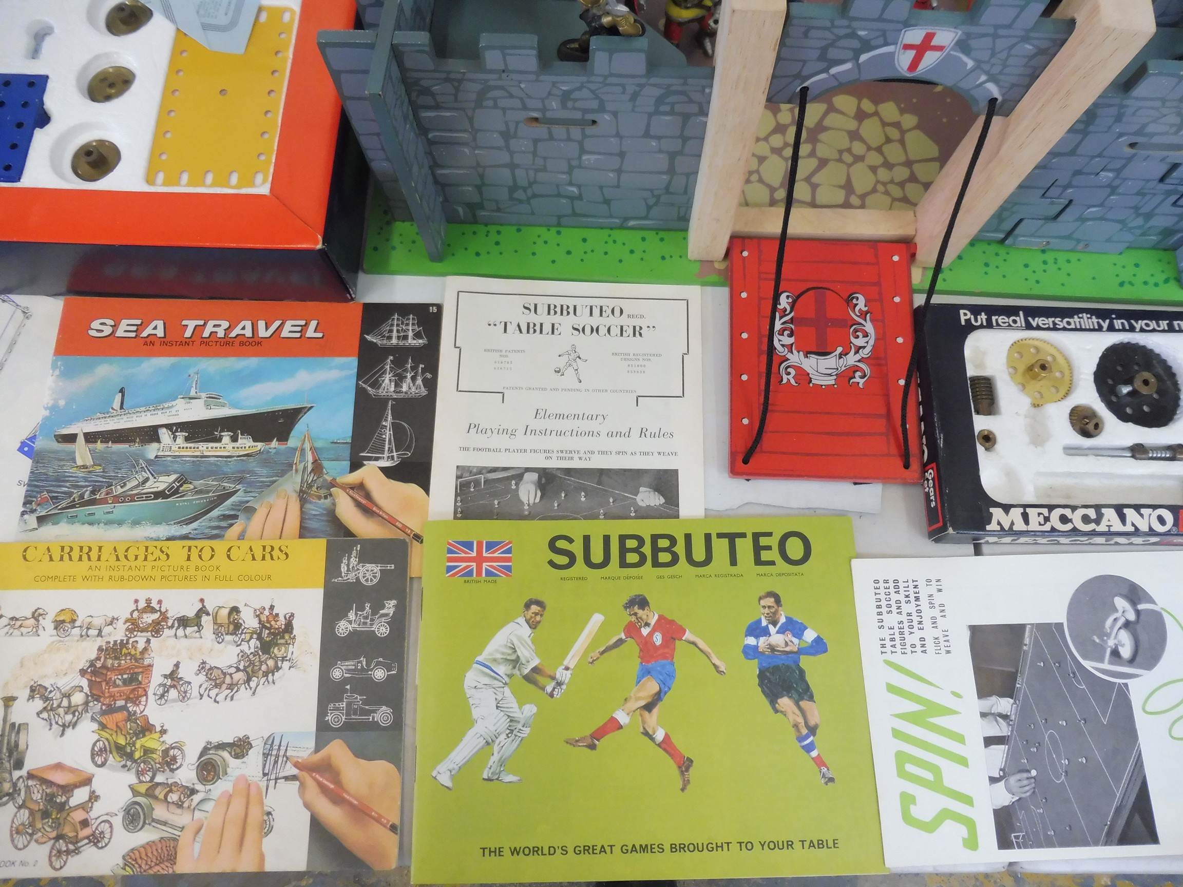 A varied selection of toys to include Lego, an early Wild West gun, a Lego builders set, Subbuteo - Image 3 of 13