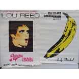 Two Velvet Underground posters, one with Andy Warhol artwork.