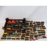 A large selection of oo gauge rolling stock, various makers.