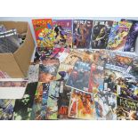 A good quantity of Marvel and other comics.