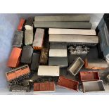 A large quantity of oo gauge rolling stock, plus a series of drawers of model railway accessories