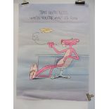 An original Pink Panther poster, rolled condition.