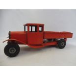 A Tri-ang Lines Bros. tinplate tipper truck, in good condition.