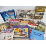 A quantity of books on railway, ships etc.