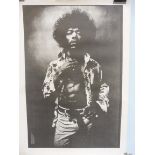 Two Jimi Hendrix posters, one probably an original publicity poster, produced by TSR England, both