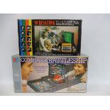 A boxed Computer Battleship game and a boxed Binatone.