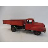 An early circa 1930s clockwork tinplate tipper lorry, marked D.B.P.