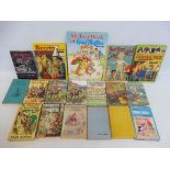 A selection of Enid Blyton books, many in dust jackets but some with plastic protection, including