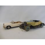 An early Chad Valley tinplate clockwork car and a Schuco Western Germany Durapo.