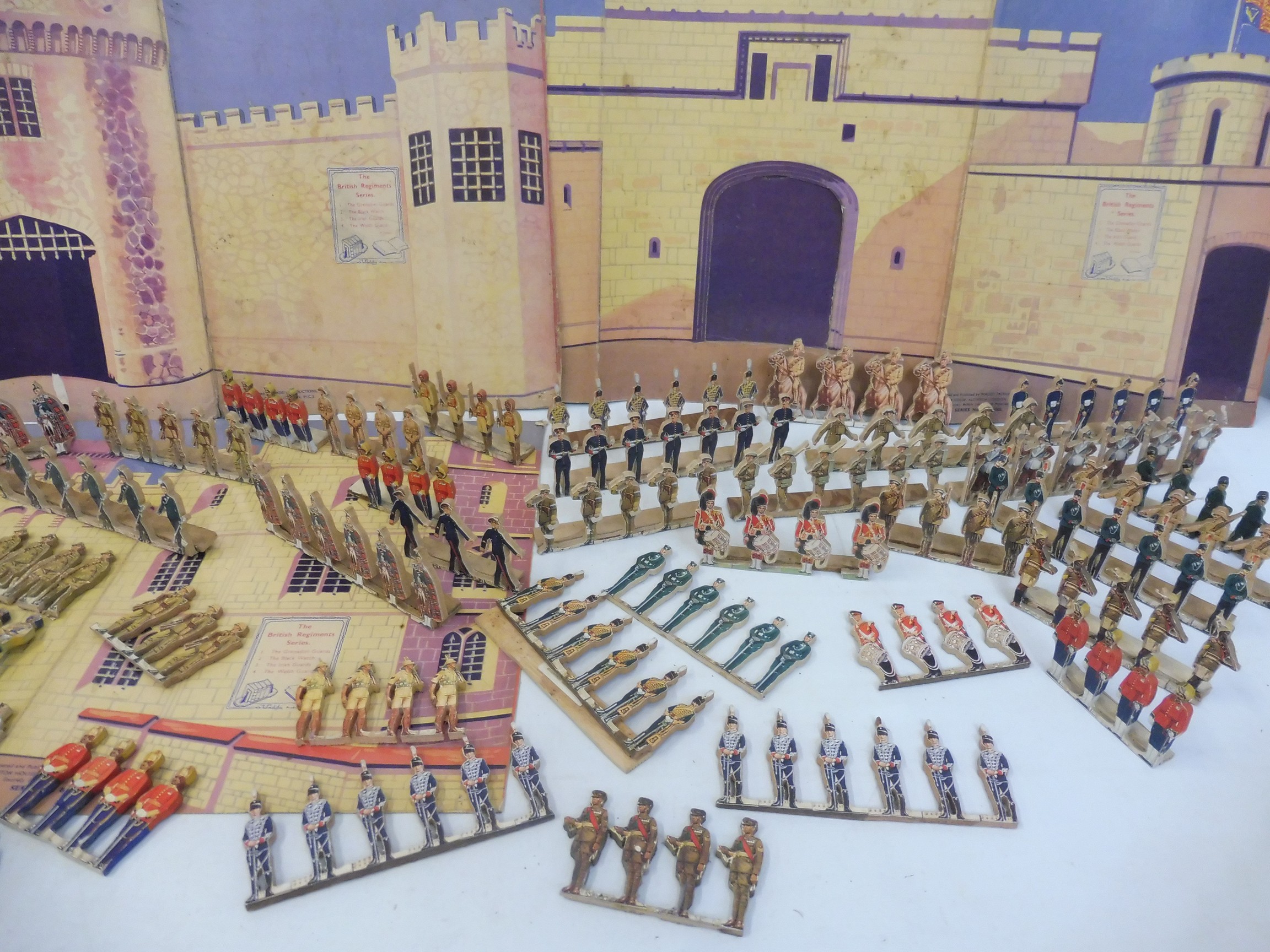 A circa 1950s Waddy Production British Regiments Series of four fold out forts with soldiers. - Image 3 of 6