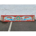 An early rounding board from a waltzer, by repute painted by Fred Fowle, well renowned and respected