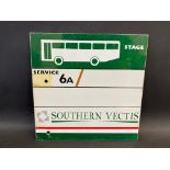 A Southern Vectis Bus Stop double sided sign, 12 x 12".