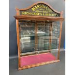 A Marsh & Co. Limited Biscuit Manufacturers of Belfast counter top dispensing cabinet with etched