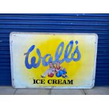 A large Wall's Ice Cream advertising sign, 60 x 40".