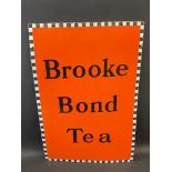 A Brooke Bond Tea rectangular enamel sign in excellent condition, 20 x 30".