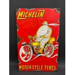 A decorative and contemporary oil on board advertising Michelin, 16 1/2 x 25 1/2".