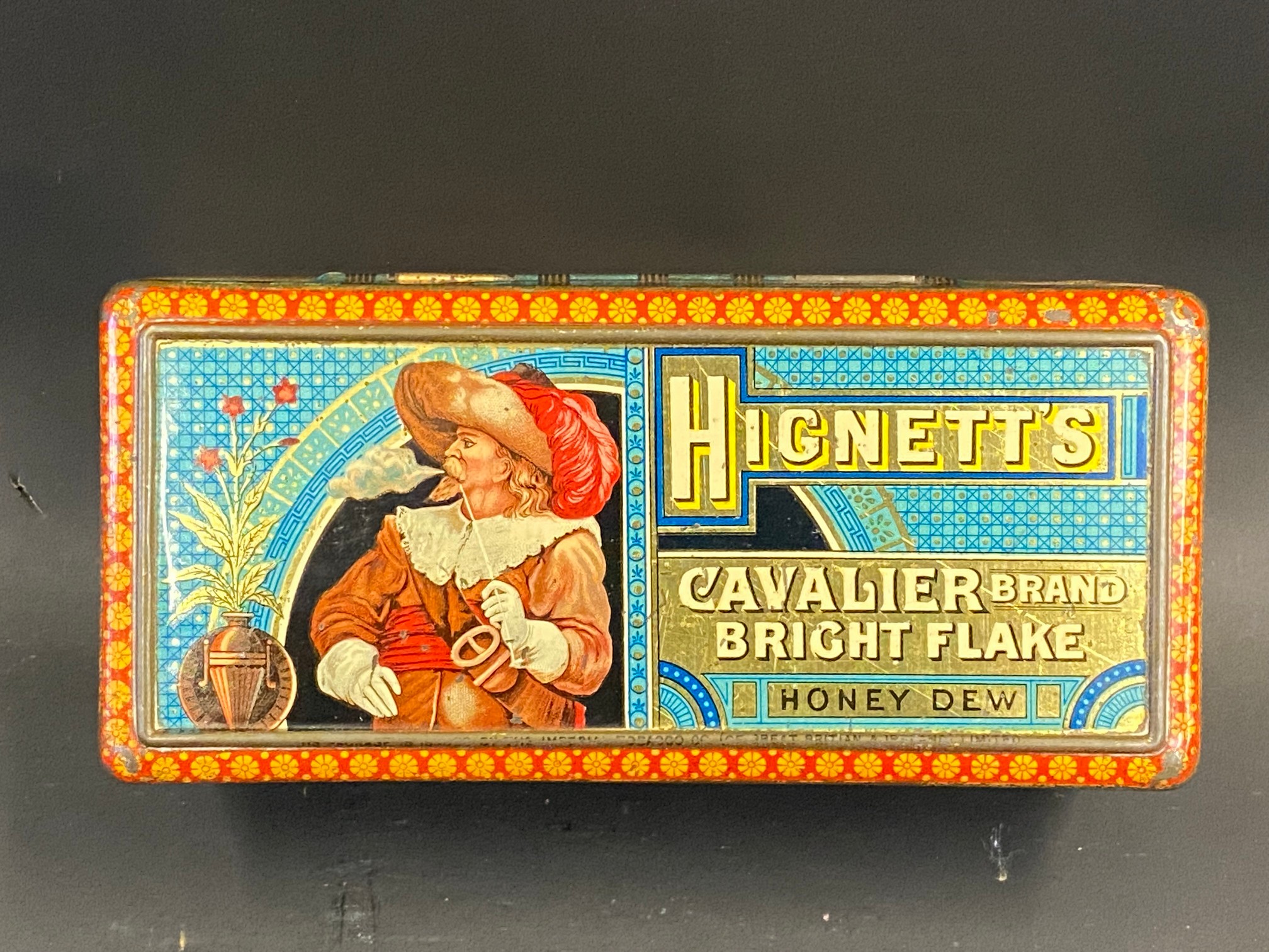 A Hignett's Cavalier Brand rectangular tin in superb condition. - Image 2 of 8