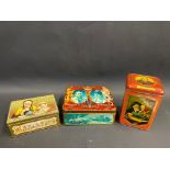 Three tea tins in excellent condition including Mazawattee.