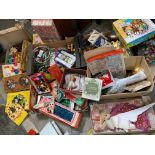 A quantity of assorted packaging from a museum, all Christmas decorations, Christmas lights etc.