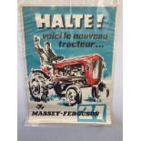 A French pictorial poster advertising Massey-Ferguson, 23 1/2 x 31 1/2".