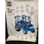 A large Ford advertising poster for the Series 20 tractor, 38 1/2 x 54".